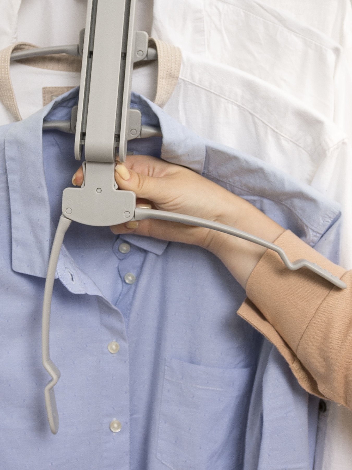 Вешалка-органайзер на 5 плечиков серая MBM HOME модель ST-01 GRAY Фото