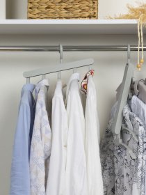 Вешалка-органайзер на 5 плечиков серая MBM HOME модель ST-01 GRAY Фото