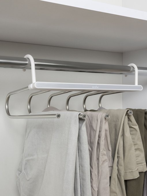 Вешалка-органайзер на 6 крючков MBM MY HOME модель ST-02 WHITE/GRAY Фото