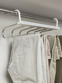 Вешалка-органайзер на 6 крючков MBM HOME модель ST-02 WHITE/GRAY Фото