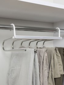 Вешалка-органайзер на 6 крючков MBM HOME модель ST-02 WHITE/GRAY Фото