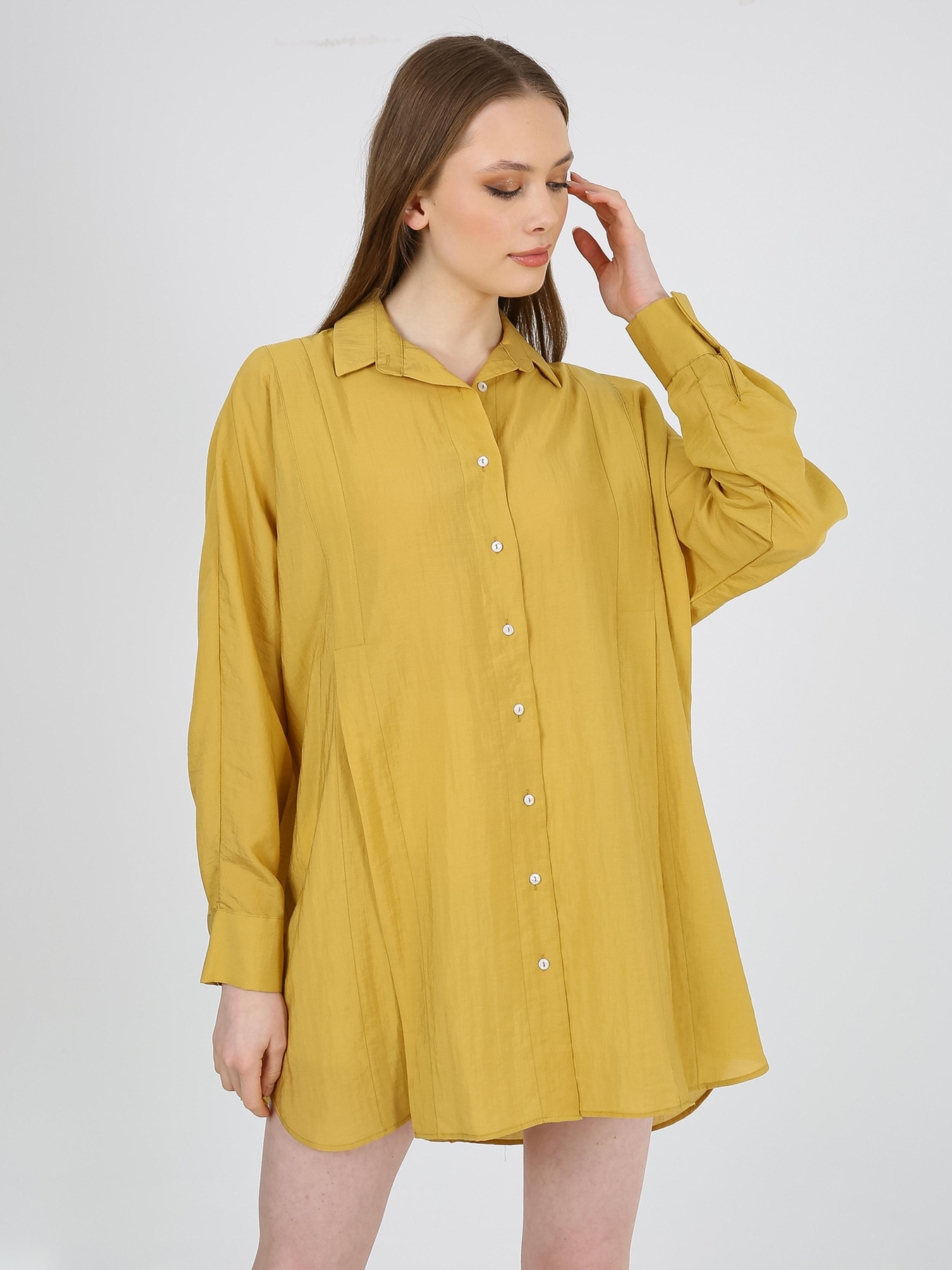 Туника Casalini модель 232-CA-2828_горчичный Фото