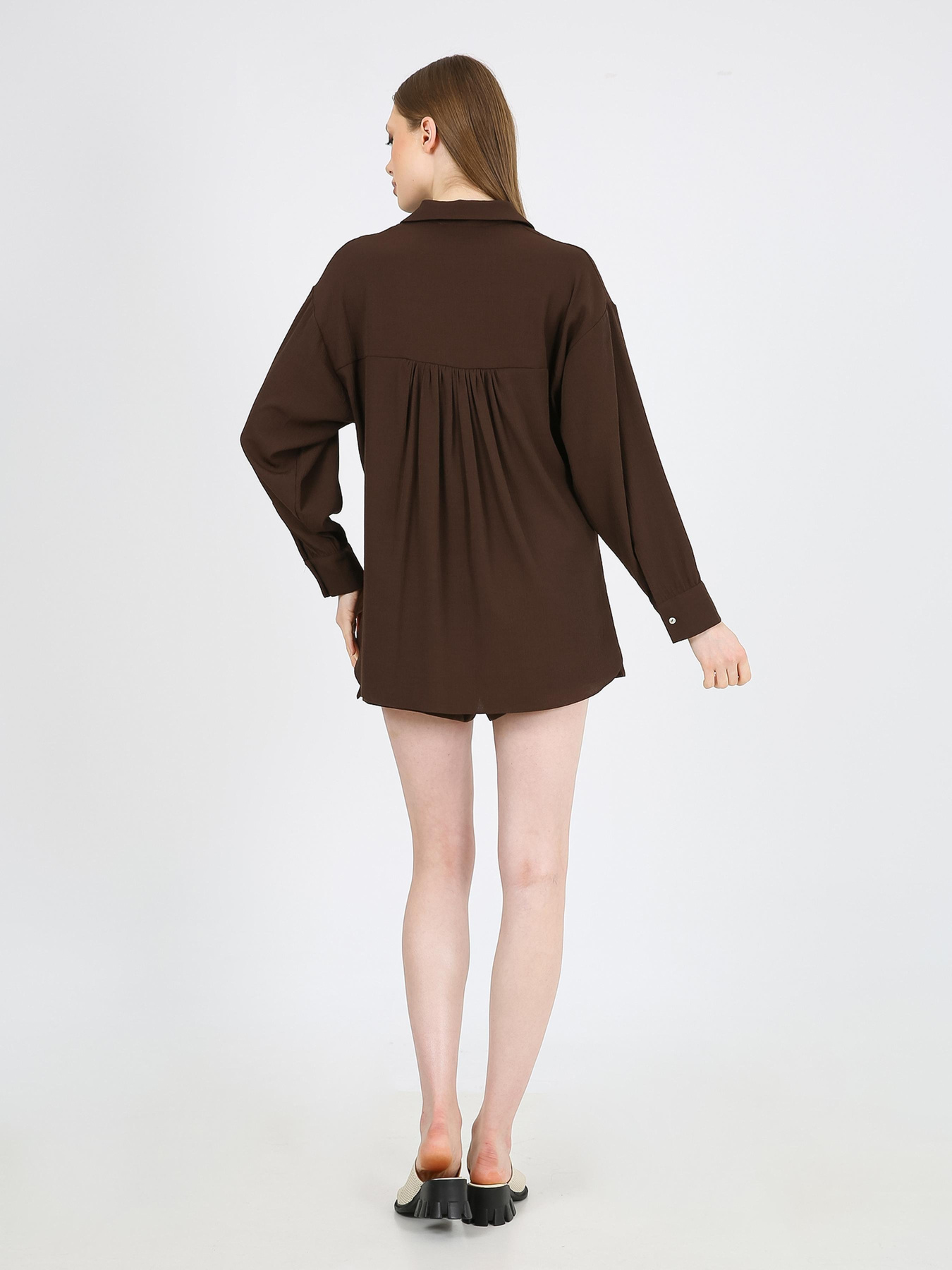 Сорочка Casalini модель 242-CA-2999-203_коричневый Фото