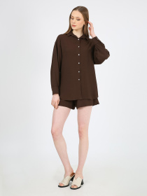 Сорочка повсякденна Casalini модель 242-CA-2999-203_коричневый Сорочка повсякденна Casalini модель 242-CA-2999-203_коричневый Фото