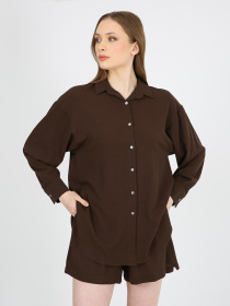 Сорочка повсякденна Casalini модель 242-CA-2999-203_коричневый Сорочка повсякденна Casalini модель 242-CA-2999-203_коричневый Фото