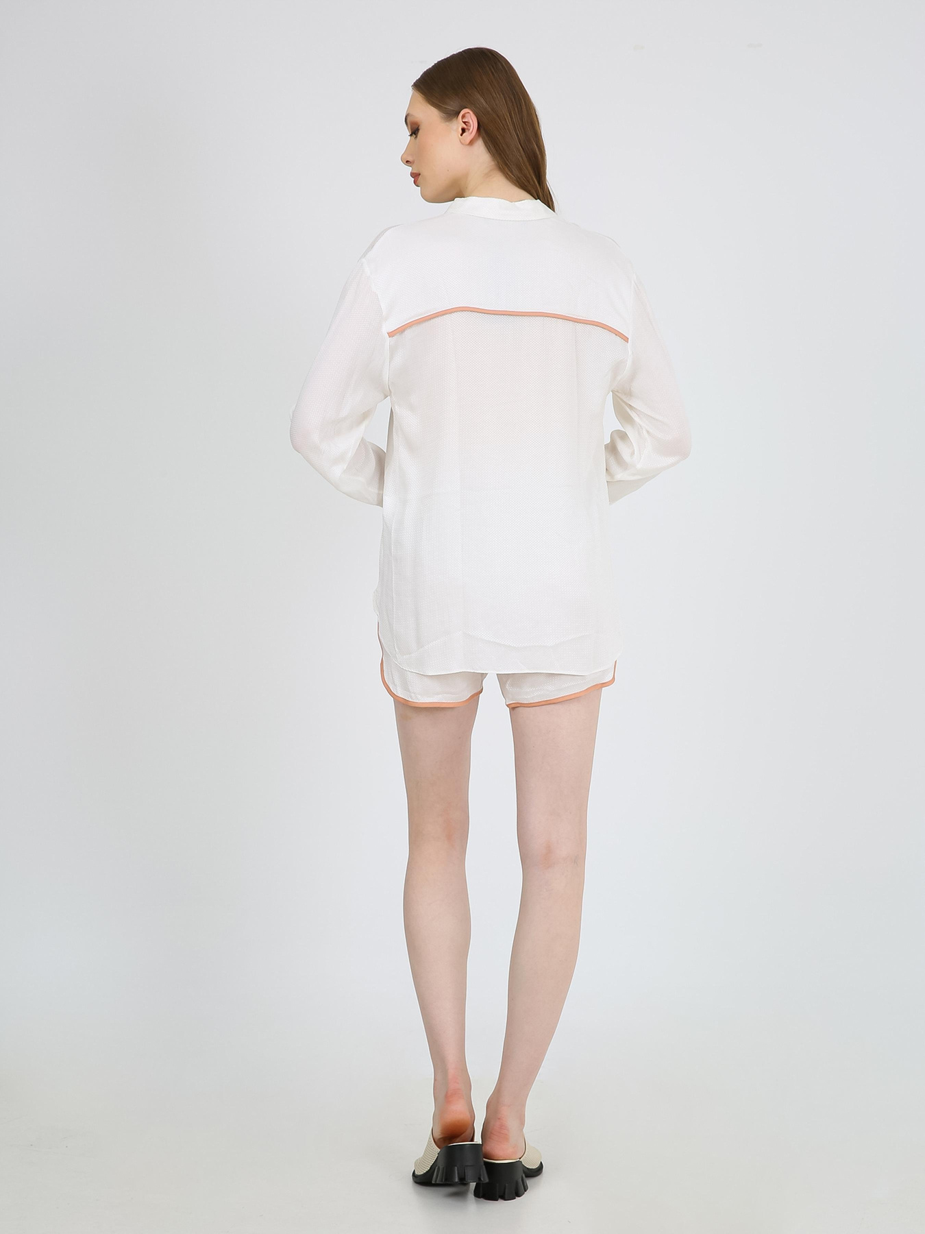 Рубашка Casalini модель 242-CA-2999-204_белый_бежевый Фото