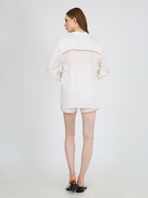 Сорочка повсякденна Casalini модель 242-CA-2999-204_белый_бежевый Фото