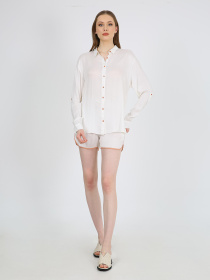 Сорочка повсякденна Casalini модель 242-CA-2999-204_белый_бежевый Фото