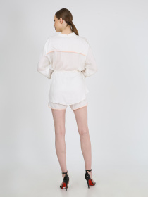 Рубашка повседневная Casalini модель 242-CA-2999-204_белый_пудра Фото