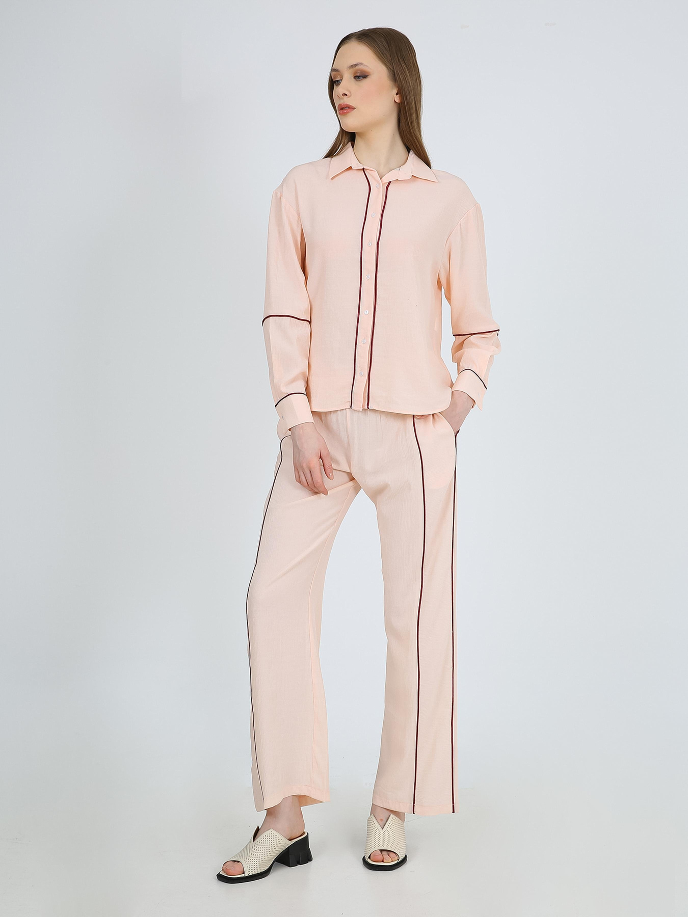 Рубашка Casalini модель 242-CA-2999-213_пудра Фото