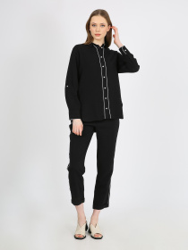 Рубашка повседневная Casalini модель 242-CA-2999-213_чёрный Фото