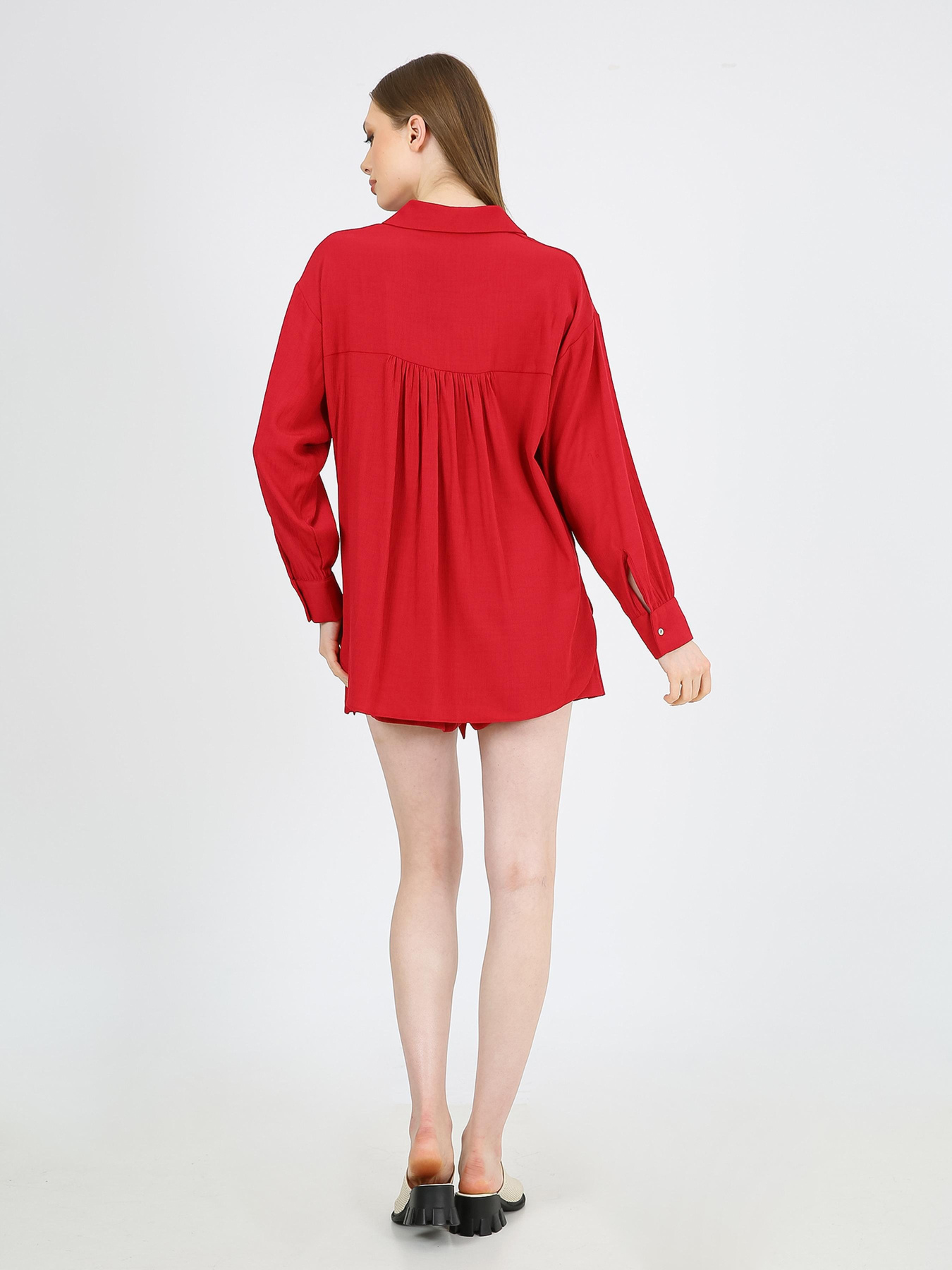 Шорты Casalini модель 242-CA-4294_бордовый Фото