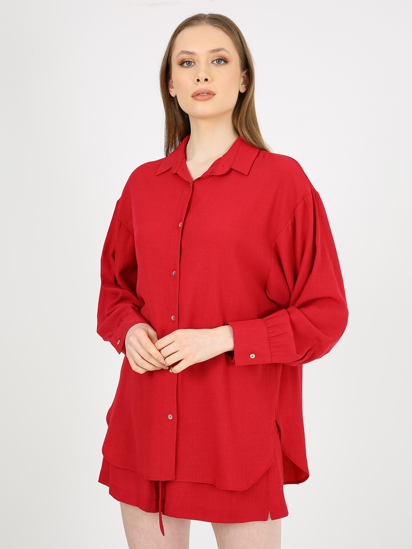 Шорты Casalini модель 242-CA-4294_бордовый Фото