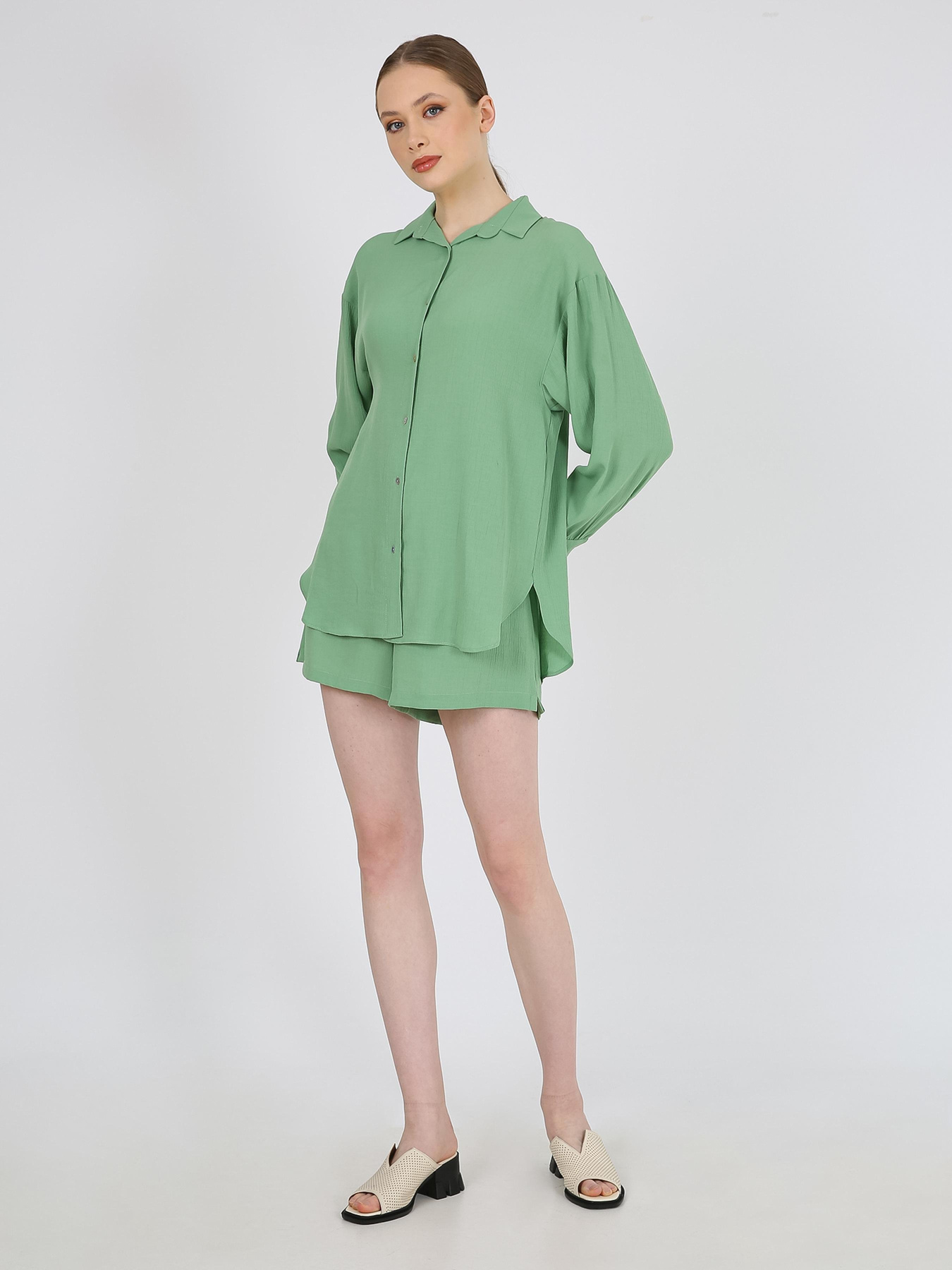 Повсякденні шорти Casalini модель 242-CA-4294_зеленый Фото