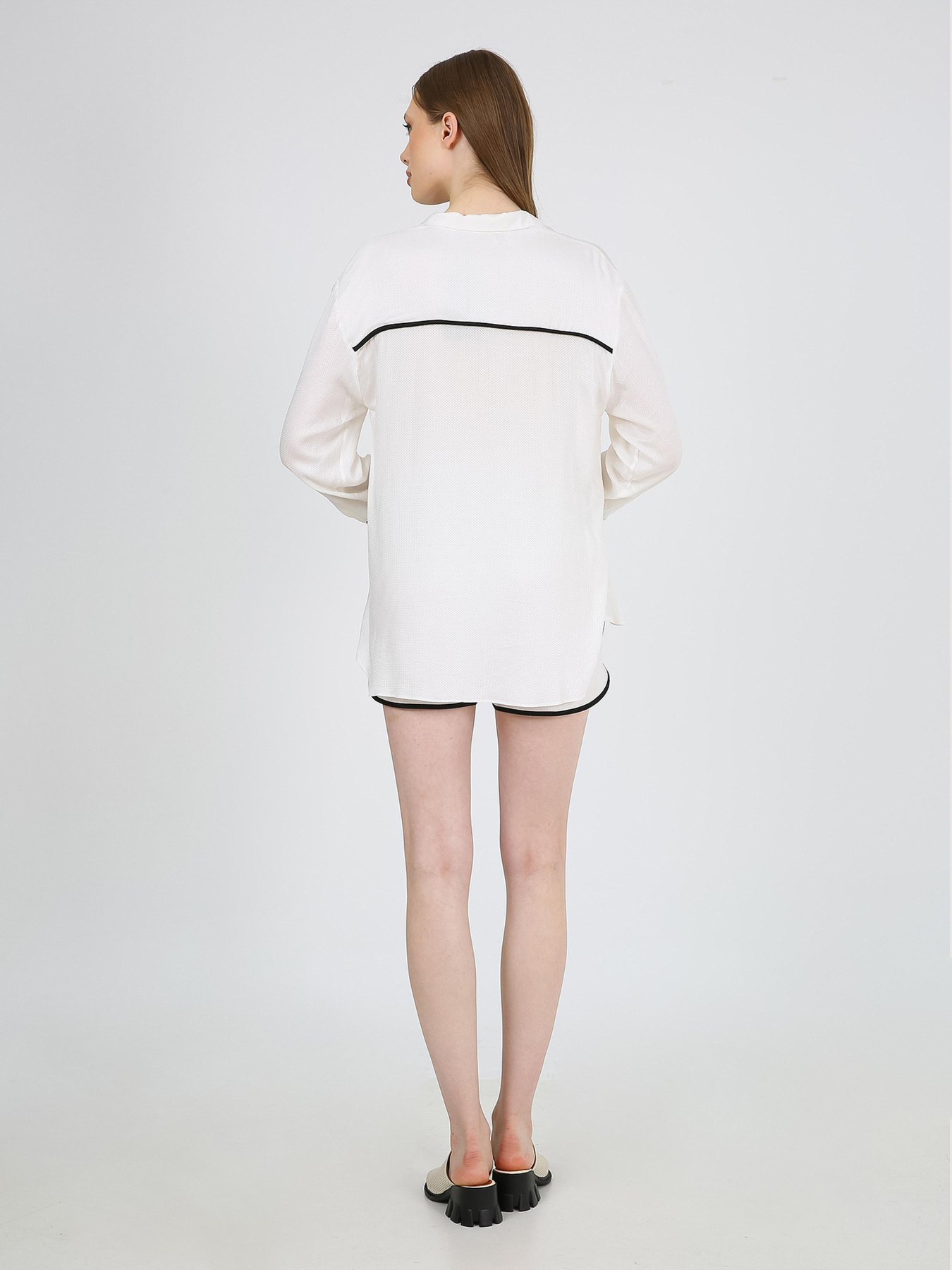 Шорты Casalini модель 242-CA-4295_белый_черный Фото