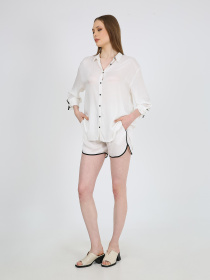 Шорты Casalini модель 242-CA-4295_белый_черный Фото