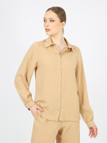 Брюки палаццо Casalini модель 242-CA-4301_бежевый Фото