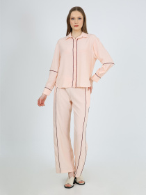 Штани повсякденні Casalini модель 242-CA-4304_пудра Фото