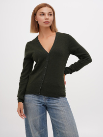 Кардиган Sassofono модель A271-SF-1403_хаки Фото