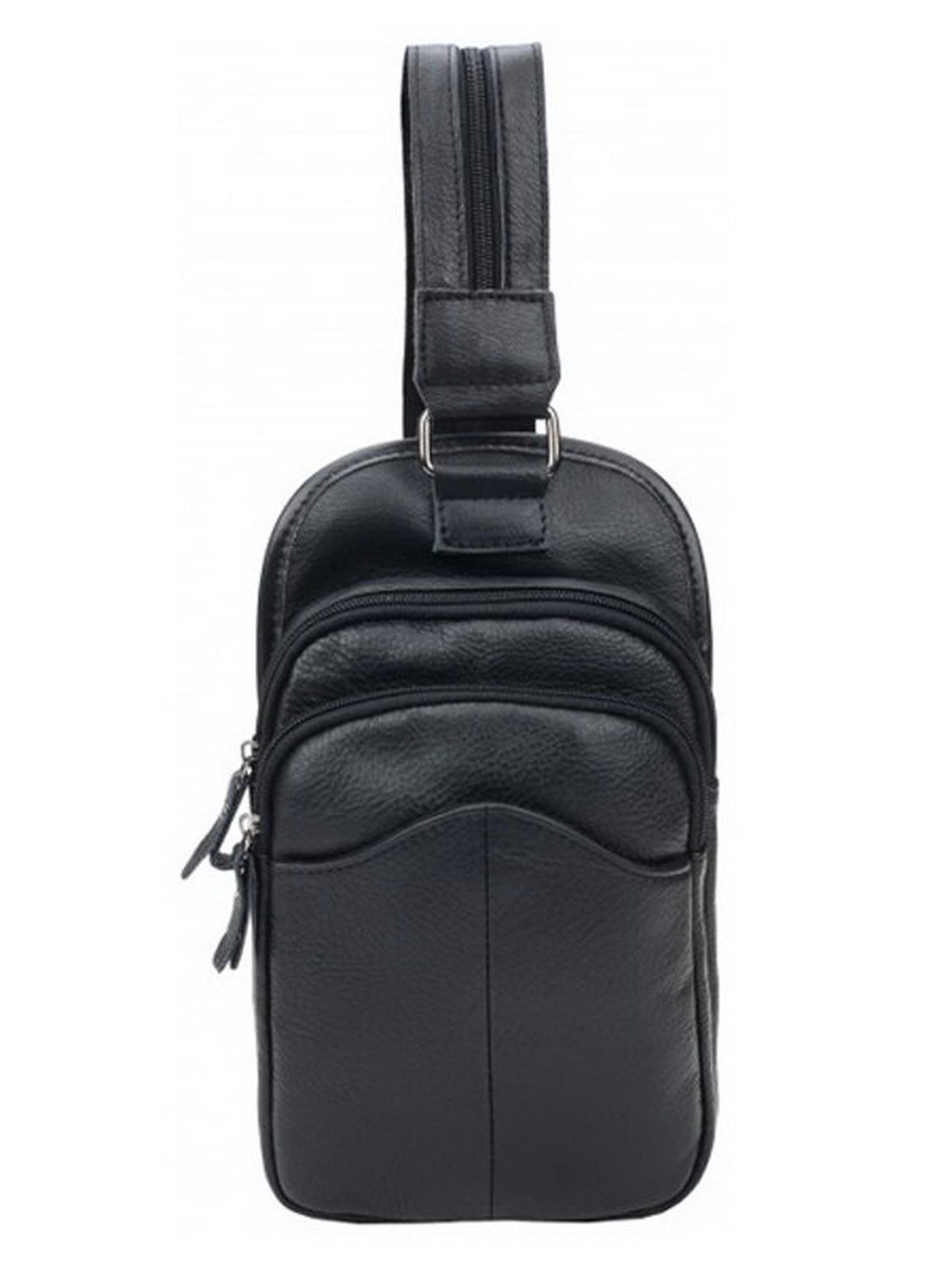 Повсякденний рюкзак Borsa Leather модель 1ta1003m-black Фото