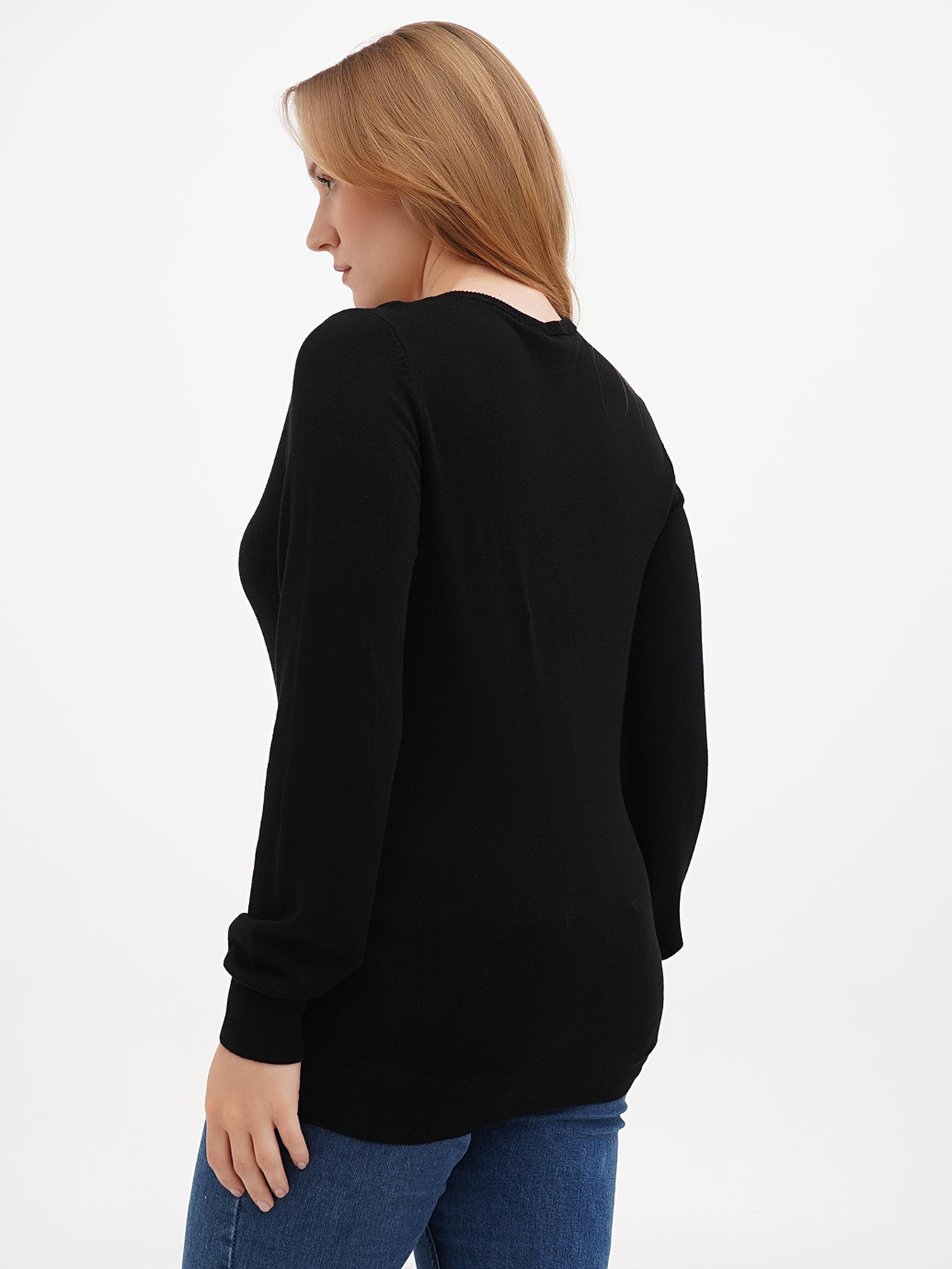 Джемпер Sassofono модель A271-SF-1409_черный Джемпер Sassofono модель A271-SF-1409_черный Фото