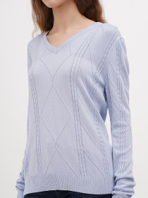 Джемпер Sassofono модель A271-SF-1412_голубой Фото