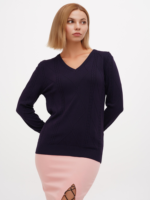 Джемпер Sassofono модель A271-SF-1412_темно_синий Фото