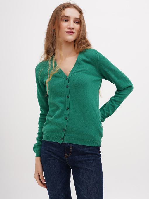 Кардиган Sassofono модель A271-SF-1403_зеленый Фото