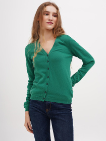 Кардиган Sassofono модель A271-SF-1403_зеленый Фото