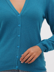 Кардиган Sassofono модель A271-SF-1403_темно_голубой Фото