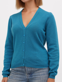 Кардиган Sassofono модель A271-SF-1403_темно_голубой Фото