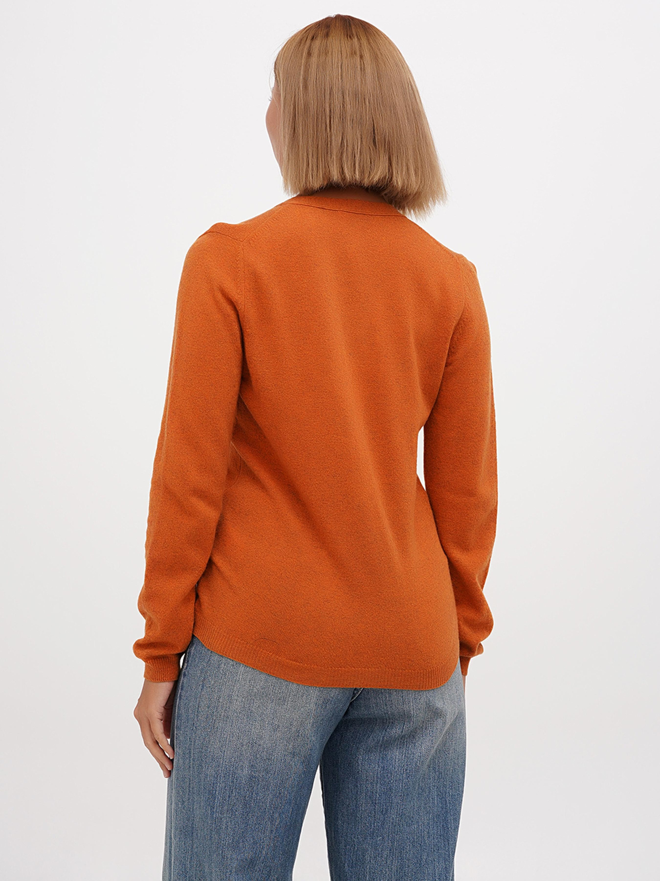 Кардиган Sassofono модель A271-SF-1403_оранжевый Фото