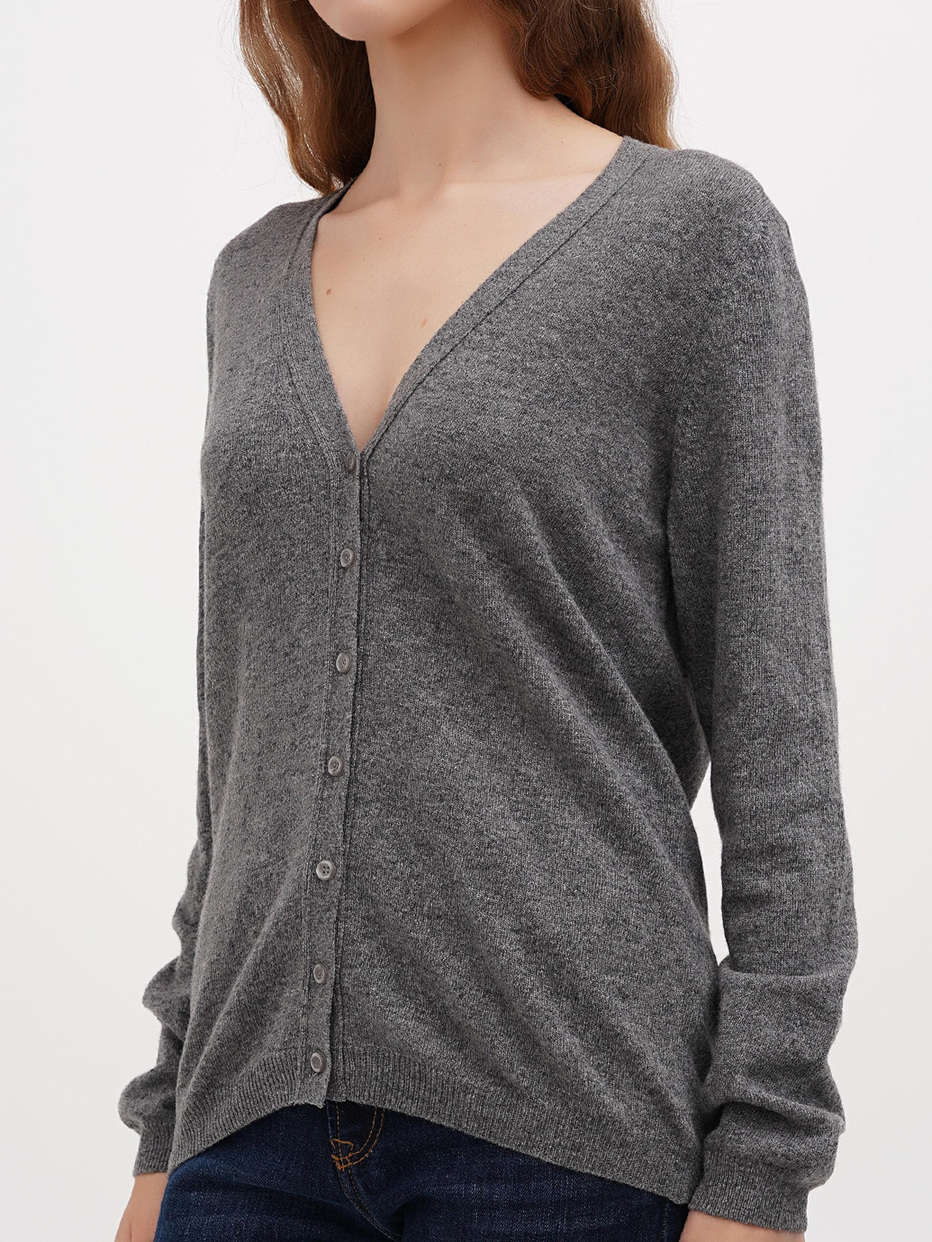 Кардиган Sassofono модель A271-SF-1403_серый Фото