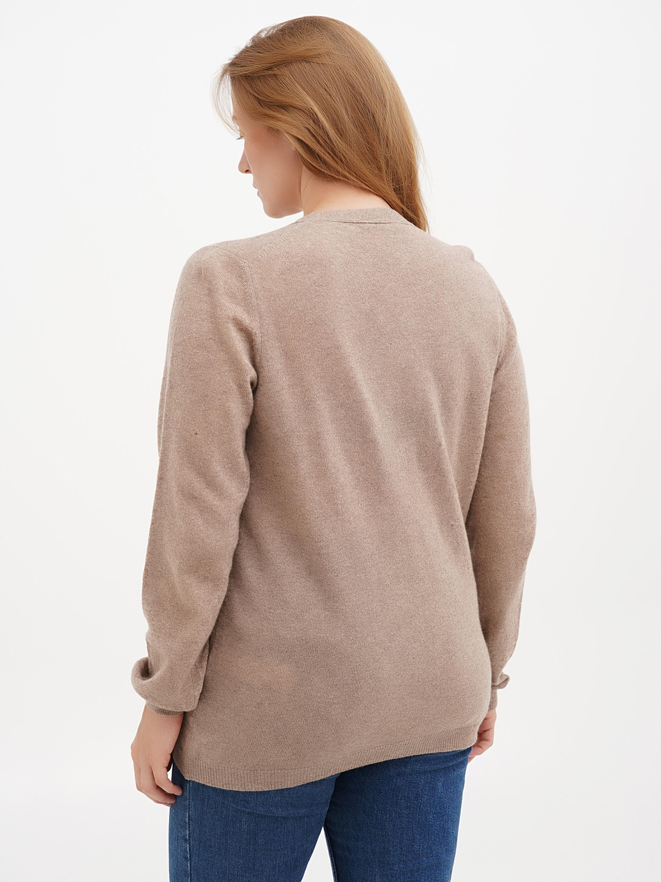 Кардиган Sassofono модель A271-SF-1403_бежевый Фото