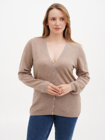 Кардиган Sassofono модель A271-SF-1403_бежевый Фото