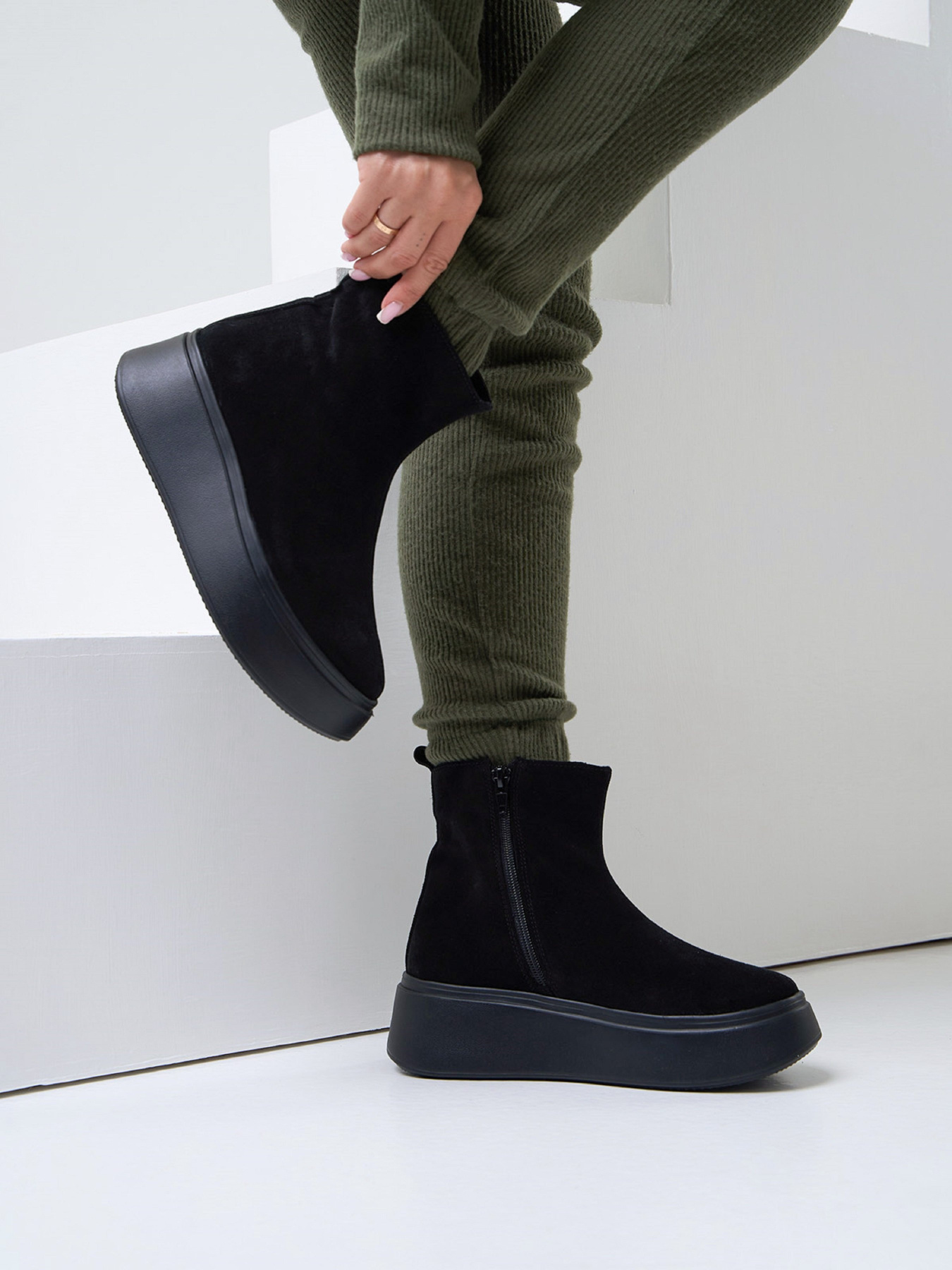 Черевики ISSA Plus модель OB2-501_черный Фото