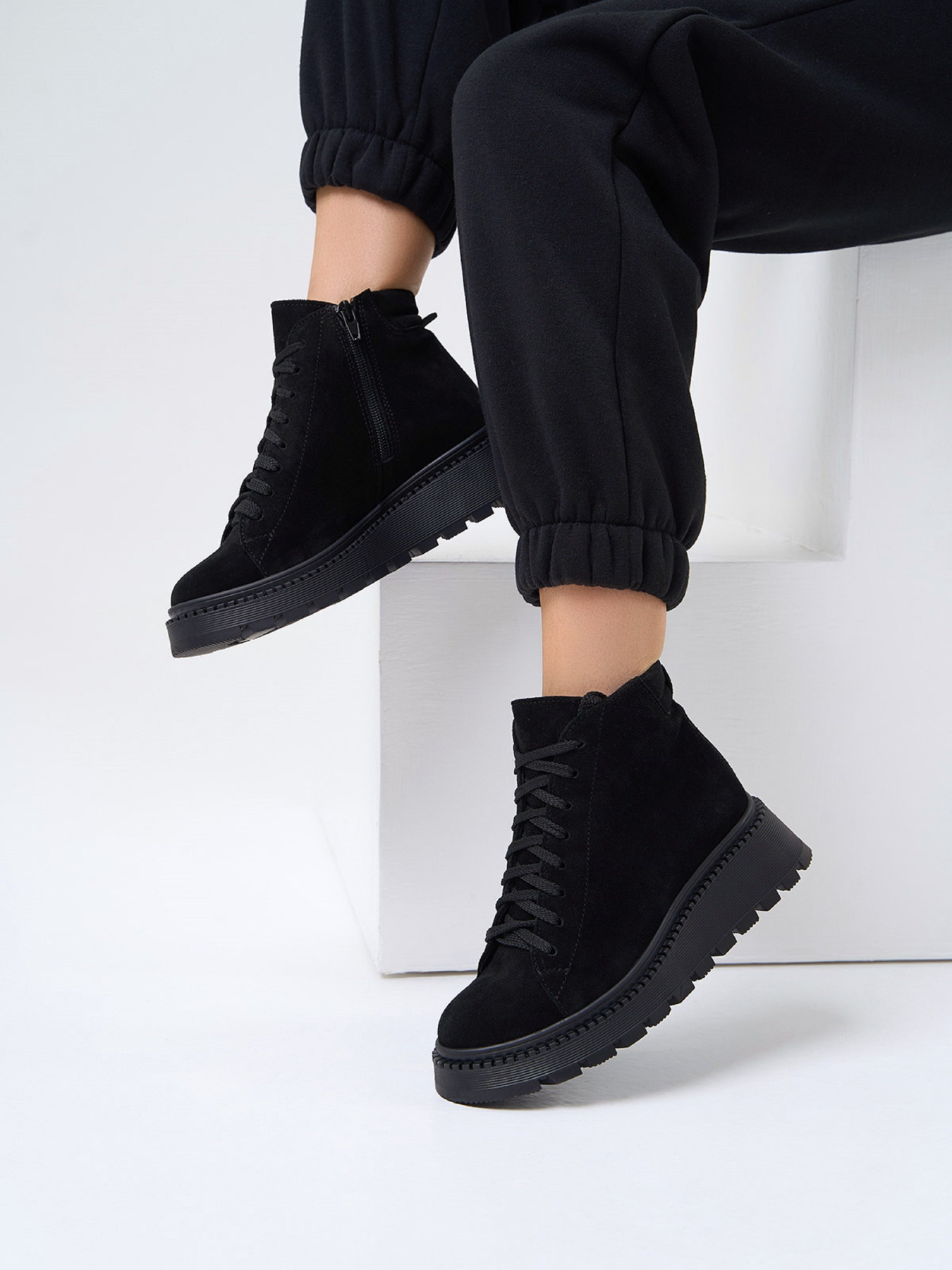 Черевики ISSA Plus модель OB2-514_черный Фото