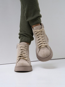 Ботинки ISSA Plus модель OB2-514_бежевый Фото