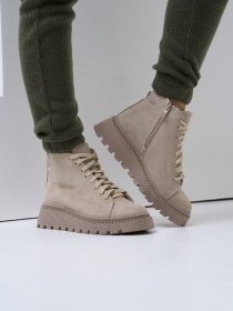 Ботинки ISSA Plus модель OB2-514_бежевый Фото