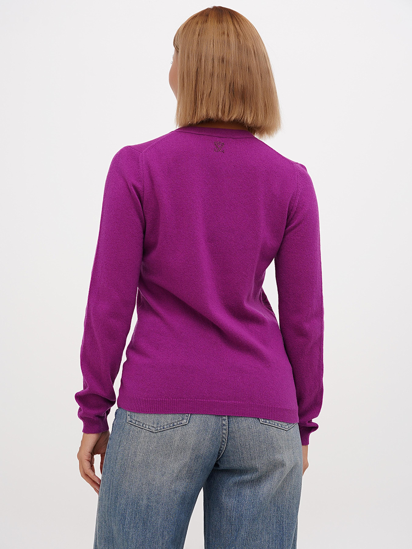 Кардиган Sassofono модель A271-SF-1404_фиолетовый Фото