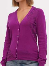 Кардиган Sassofono модель A271-SF-1404_фиолетовый Фото