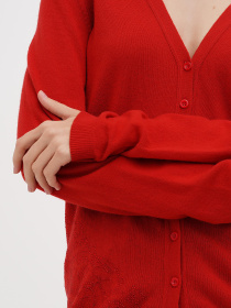 Кардиган Sassofono модель A271-SF-1404_красный Фото