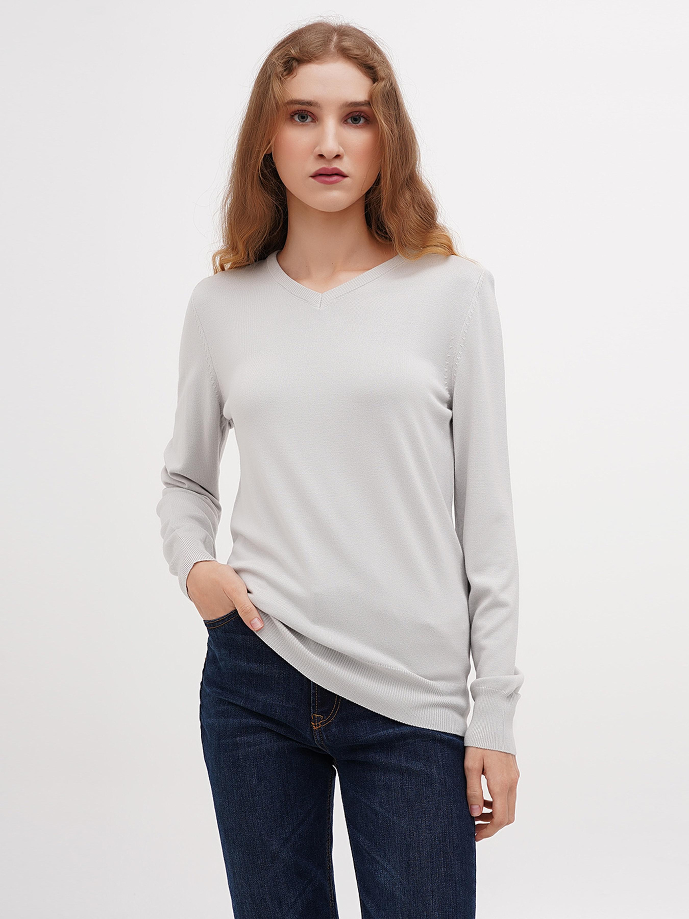 Джемпер Sassofono модель A271-SF-1409_серый Фото