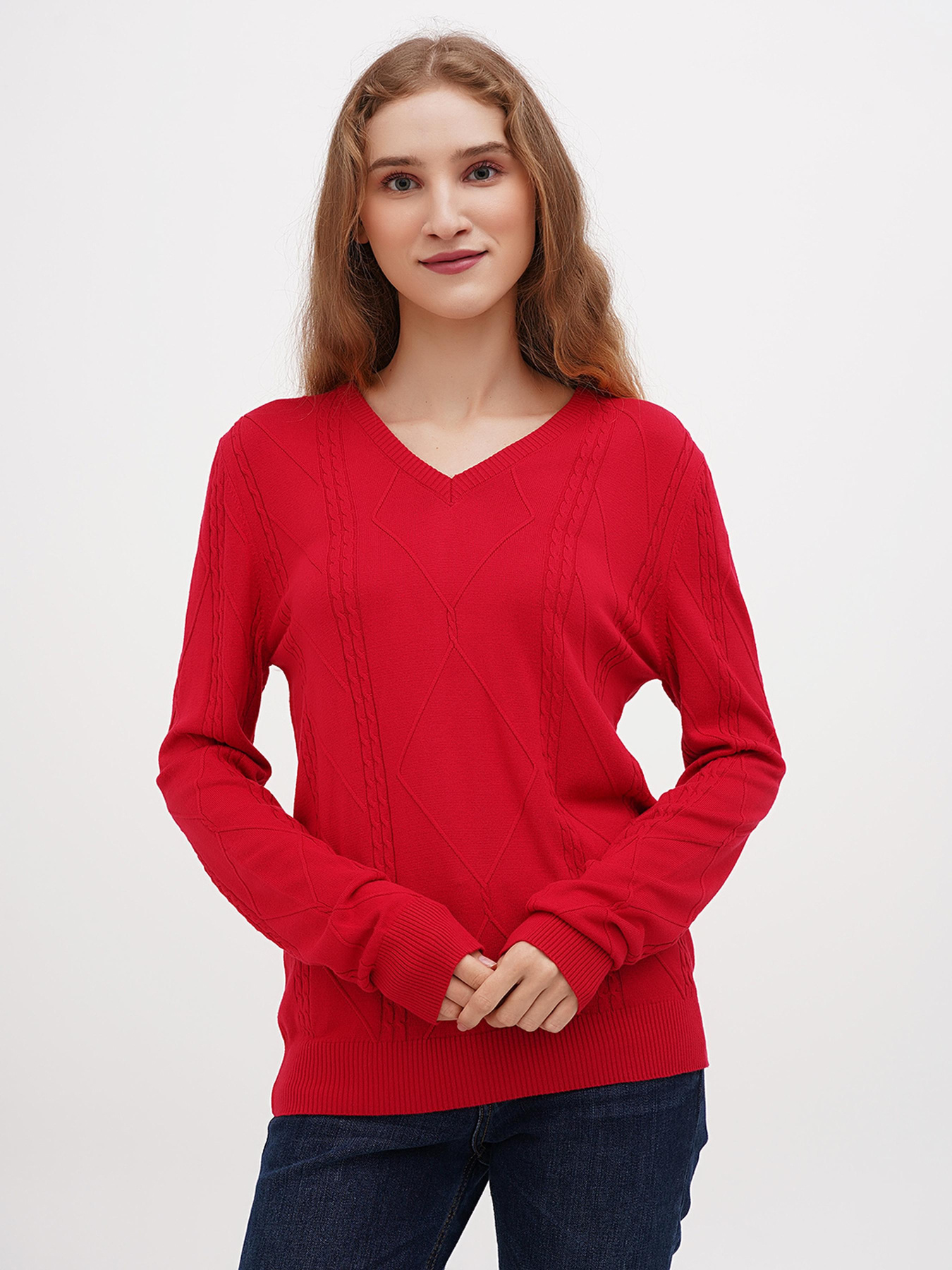 Джемпер Sassofono модель A271-SF-1412_красный Фото