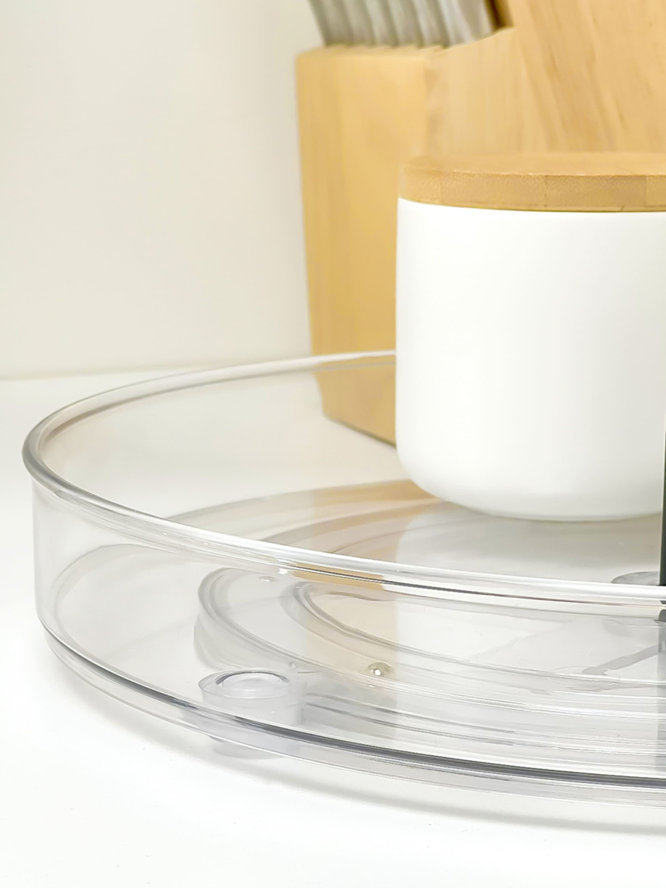 Подставка вращающаяся на 360° Lazy Susan прозрачная MBM MY HOME модель KP-73 T Фото