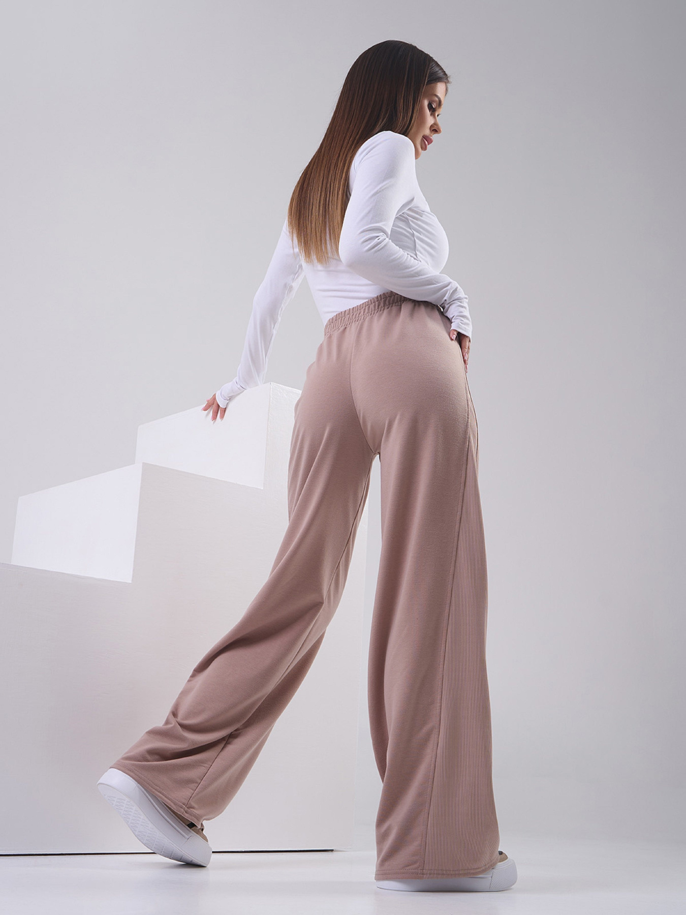 Повсякденні штани ISSA Plus модель 14800_бежевый Повсякденні штани ISSA Plus модель 14800_бежевый Фото