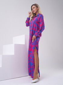 Платье макси ISSA Plus модель 14802_синий Фото