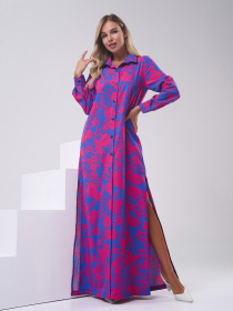 Сукня максі ISSA Plus модель 14802_синий Фото