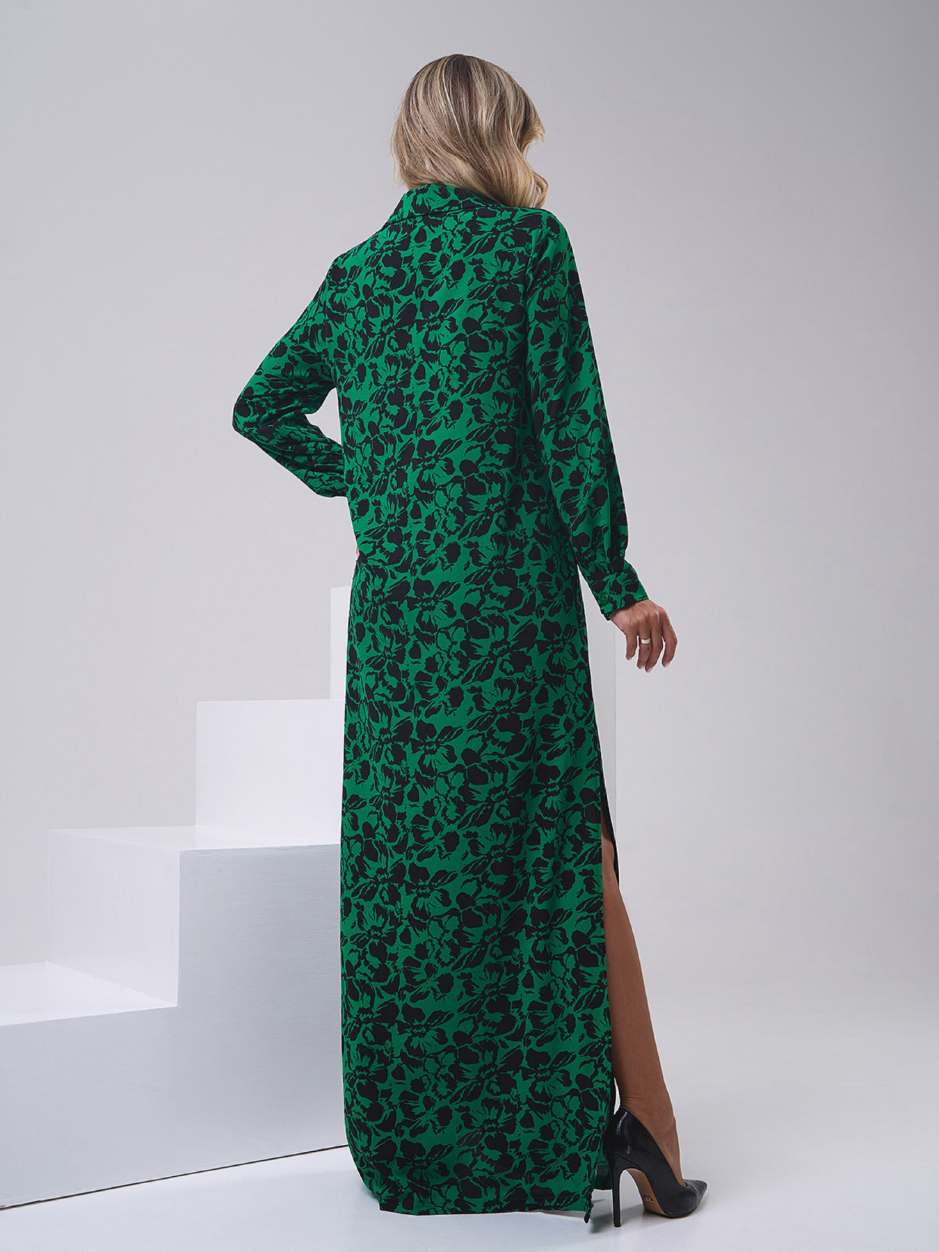 Сукня максі ISSA Plus модель 14803_зеленый Фото