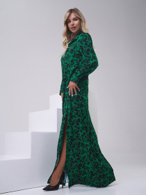 Сукня максі ISSA Plus модель 14803_зеленый Фото